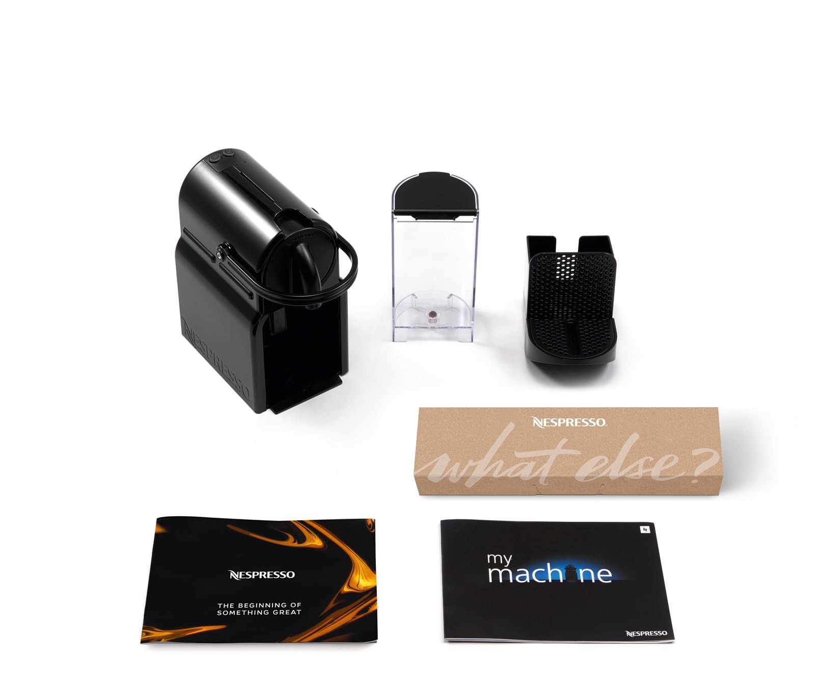 Machine à Café Inissia Noir 19 Bars + Kit Démarrage – Cafetière Capsule Compacte EN80.B