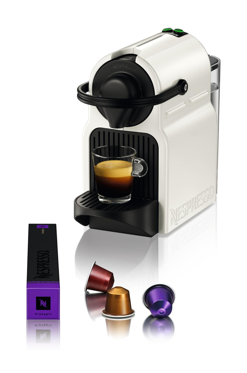 Machine à Café Inissia Blanche 19 Bars + Kit Démarrage – Cafetière Capsule Compacte YY1530FD