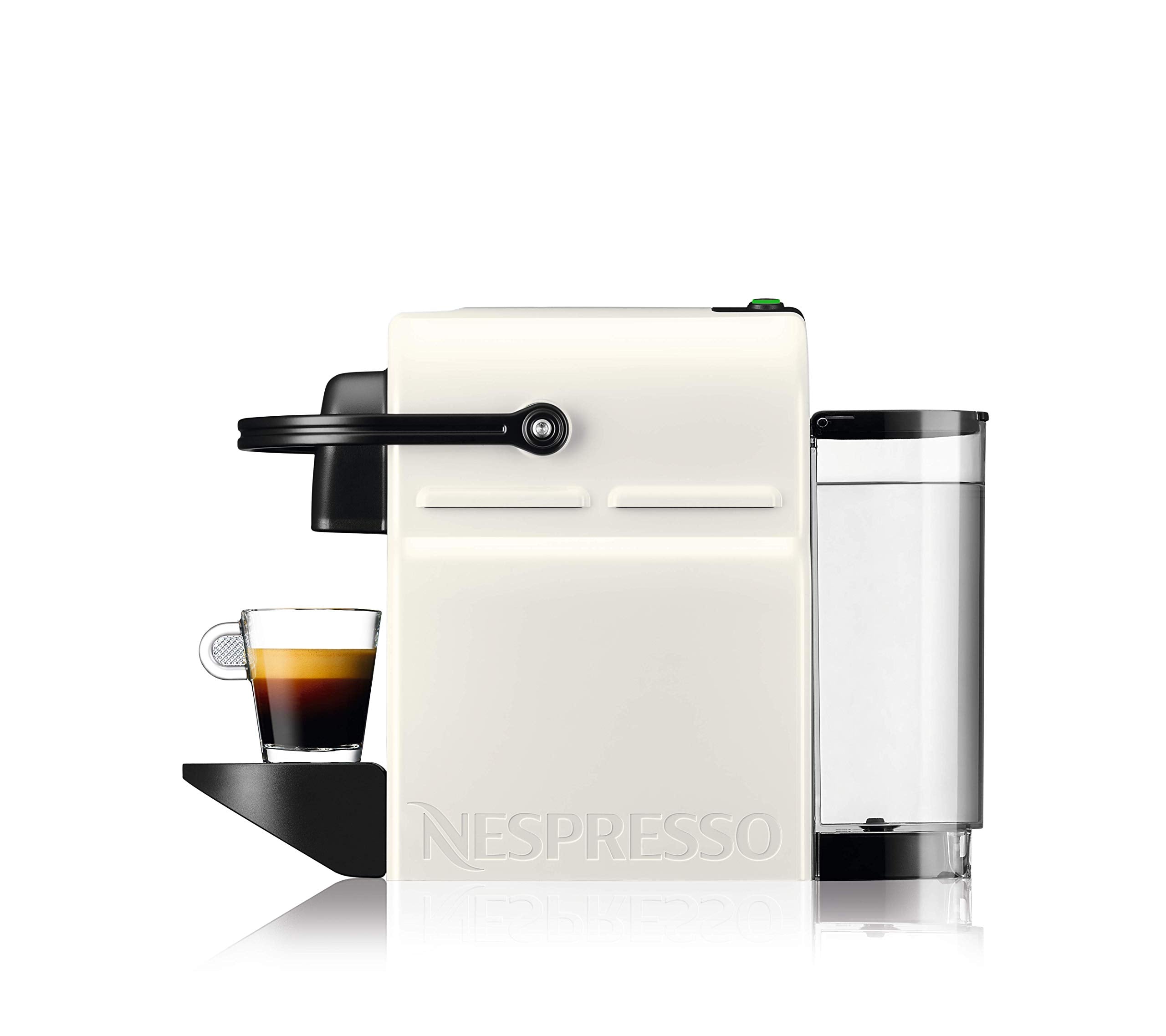 Machine à Café Capsule Inissia Rouge Rubis + Aeroccino Blanc – Pack Expresso & Mousse Lait